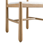 Tama Dining Chair, Ecru Boucle | Natural Oak Frame