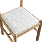 Tama Dining Chair, Ecru Boucle | Natural Oak Frame