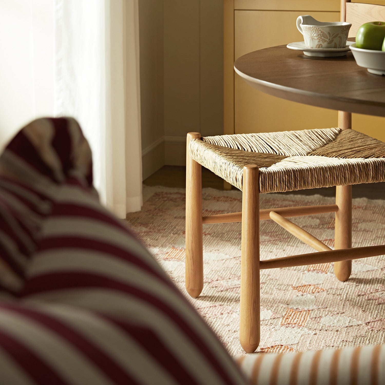 Tama Dining Chair, Woven Seagrass | Natural Solid Oak Frame