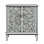 Chantilly Mid Grey Carved Small Sideboard