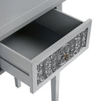 Chantilly Mid Grey Carved Console/ Dressing Table