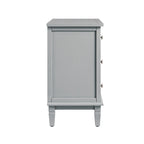 Chantilly Mid Grey Carved 3 Drawer Chest