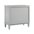 Chantilly Mid Grey Carved 3 Drawer Chest