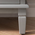 Chantilly Mid Grey Carved 3 Drawer Chest