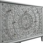 Chantilly Mid Grey Carved 3 over 4 Drawer Chest