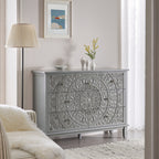 Chantilly Mid Grey Carved 3 over 4 Drawer Chest