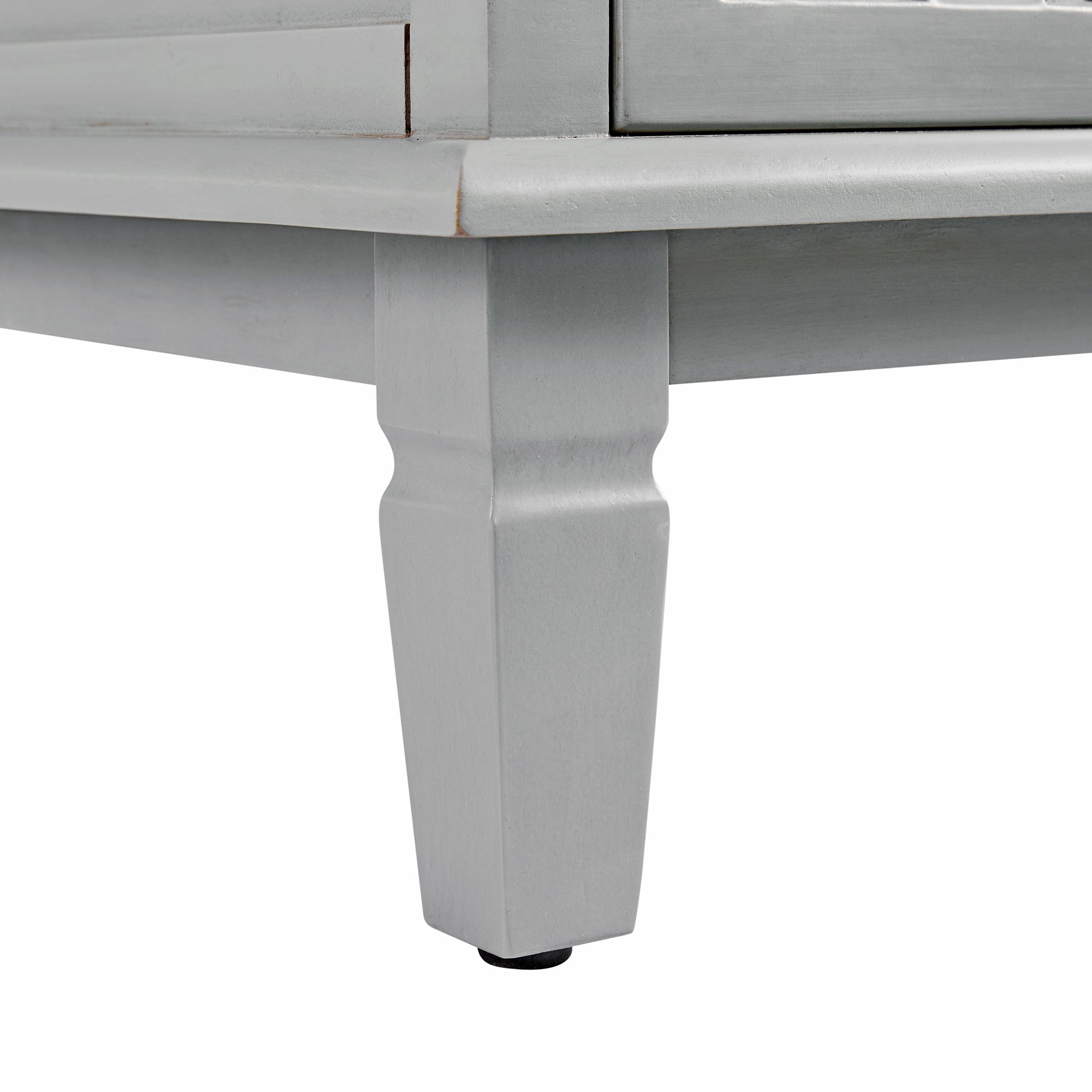 Chantilly Mid Grey Carved Large Sideboard