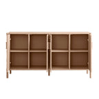 Elstowe Faux Bamboo Large Sideboard, Nude Pink