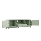 Maude TV Unit, Muted Pistachio Ash with Raffia