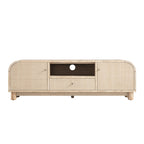 Maude TV Unit, Natural Ash with Raffia