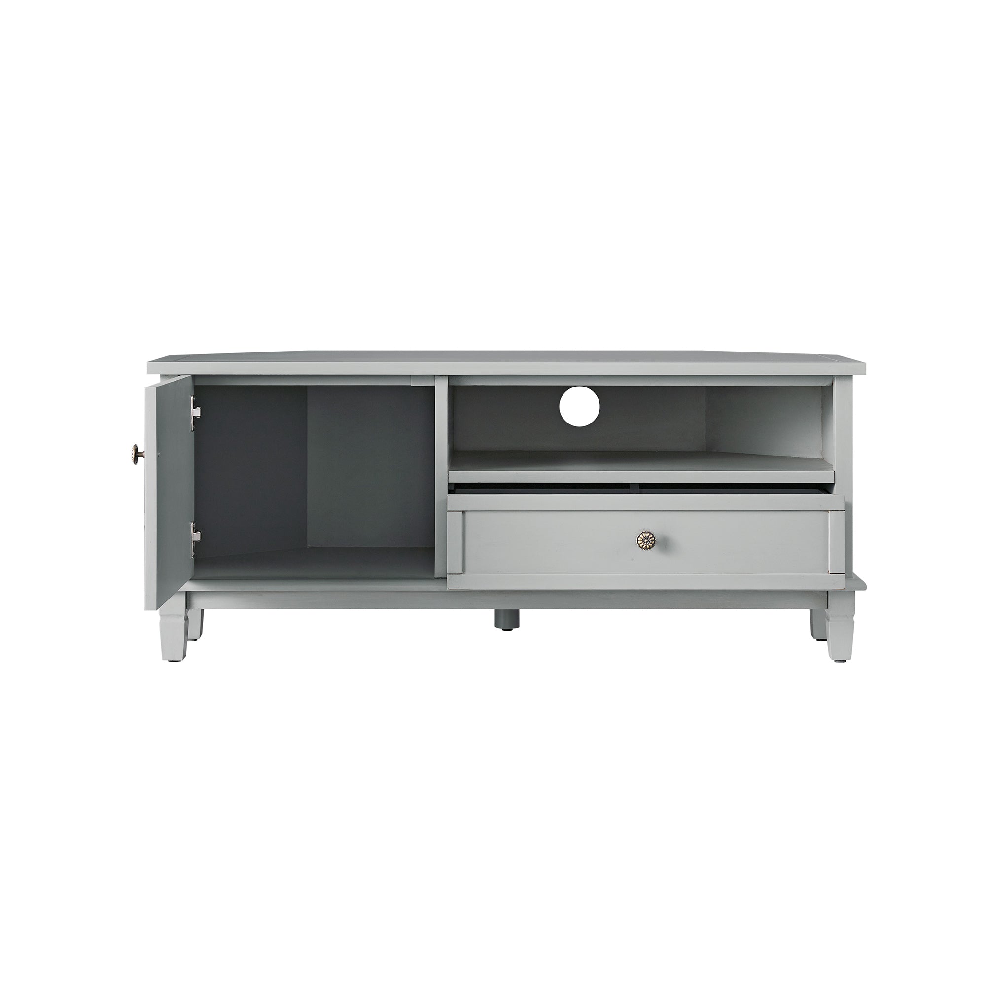Chantilly Mid Grey Corner TV Unit