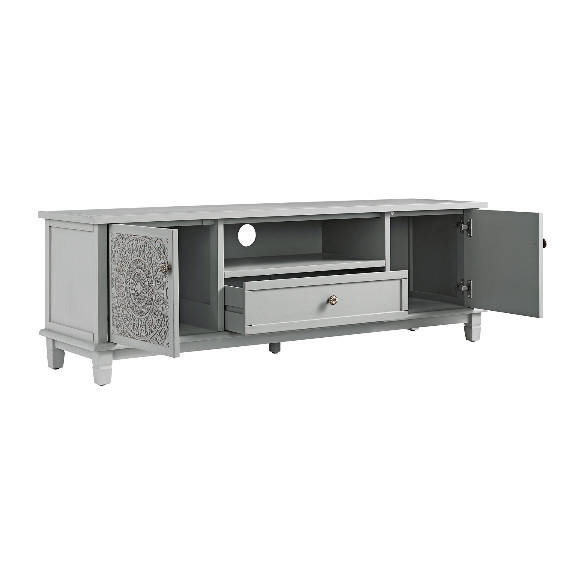 Chantilly Mid Grey 150cm Wide TV Unit