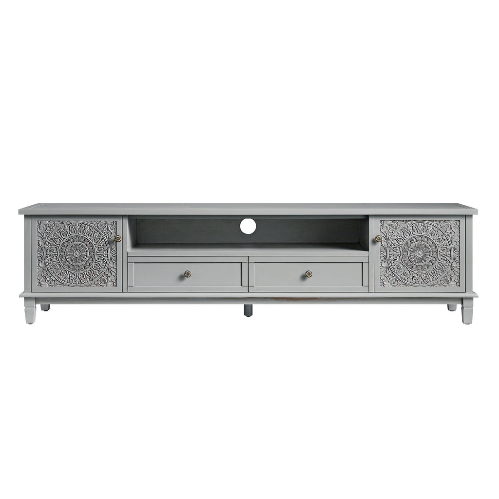 Chantilly Mid Grey 200cm Wide TV Unit