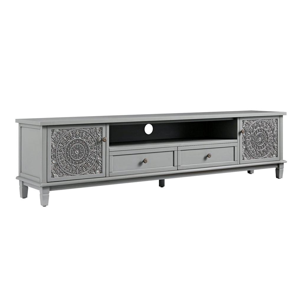 Chantilly Mid Grey 200cm Wide TV Unit