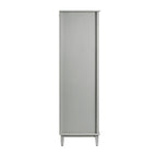 Chantilly Mid Grey Carved Triple Wardrobe