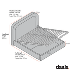 Luella Upholstered Wooden Plinth Base Storage Bed, Rust Boucle