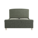 Porchester Ottoman Storage Sleigh Bed, Forest Green Chenille