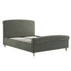 Porchester Ottoman Storage Sleigh Bed, Forest Green Chenille
