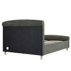 Porchester Ottoman Storage Sleigh Bed, Forest Green Chenille