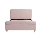 Porchester Ottoman Storage Sleigh Bed, Rosewater Pink Fabric