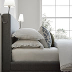 Egerton Box-Pleat Ottoman Storage Bed, Charcoal Brushed Fabric