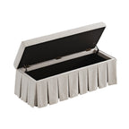 Egerton Box-Pleat Storage Bench, Oatmeal Brushed Fabric
